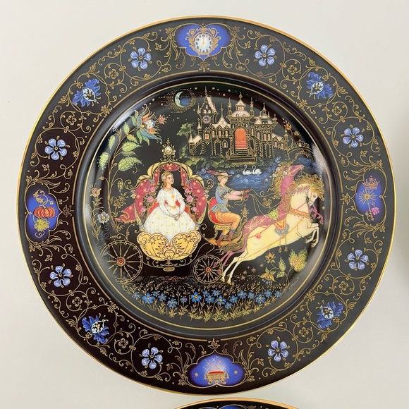 BRADFORD EXCHANGE Full Set of 4 Russian Cinderella Collectable Plates Zolushka - Picture 4 of 13